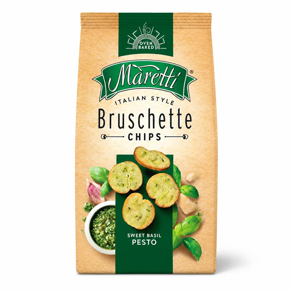 Maretti Bruschette Sweet Basil Pesto Chips