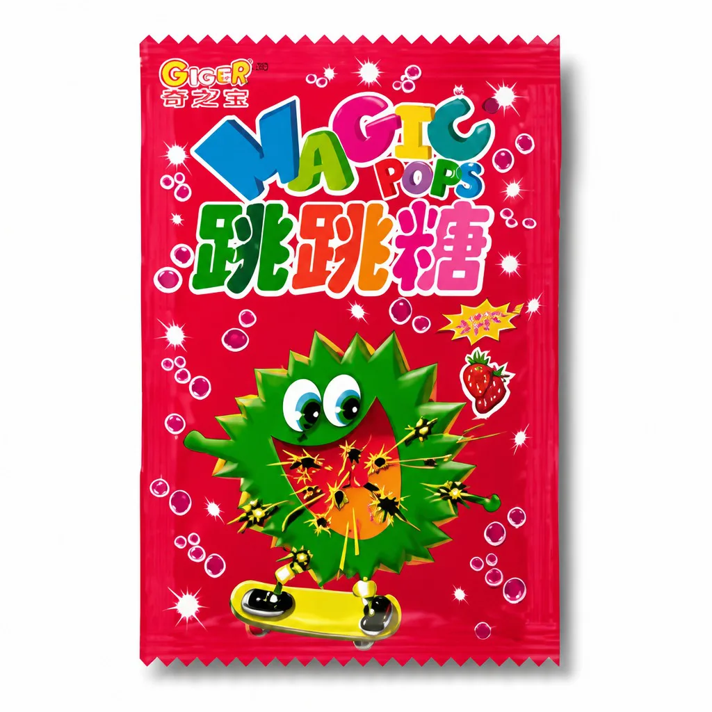 Geeef Magic Pops Popping Candy Strawberry Flavor
