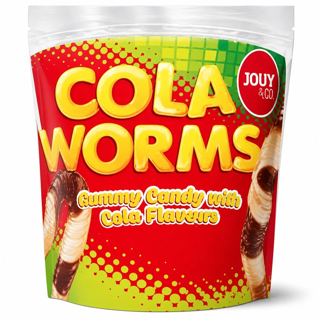 JOUY & CO Cola Worms Gummy Candy with Cola Flavor