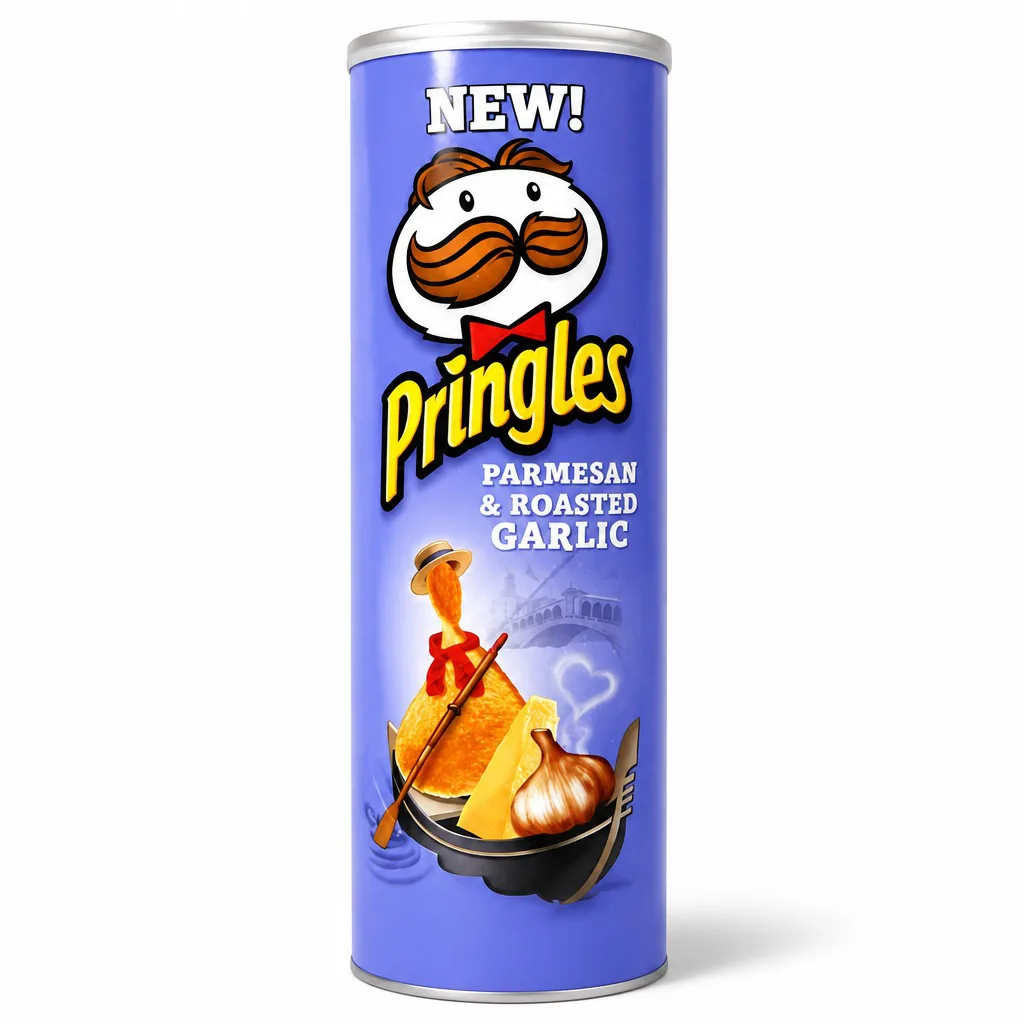 Pringles Parmesan and Roasted Garlic Crisps 158g