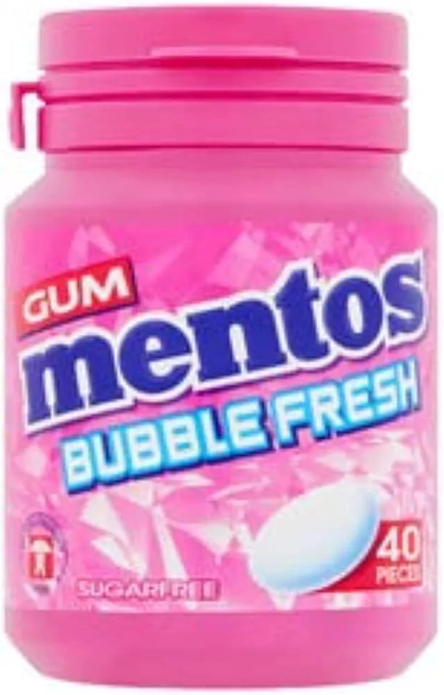 Mentos Bubble Fresh Sugar Free Gum