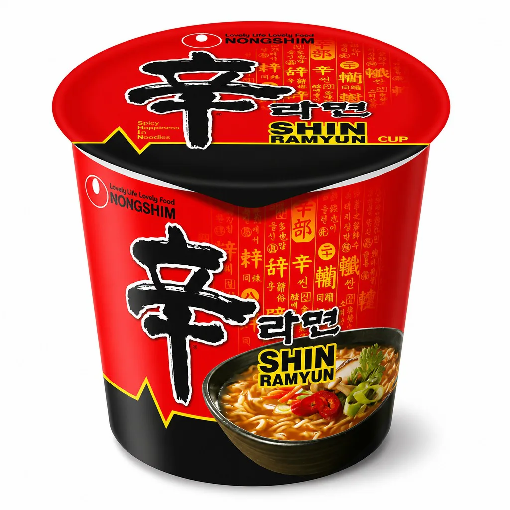 Nongshim Shin Ramyun Cup Noodle Soup 75g
