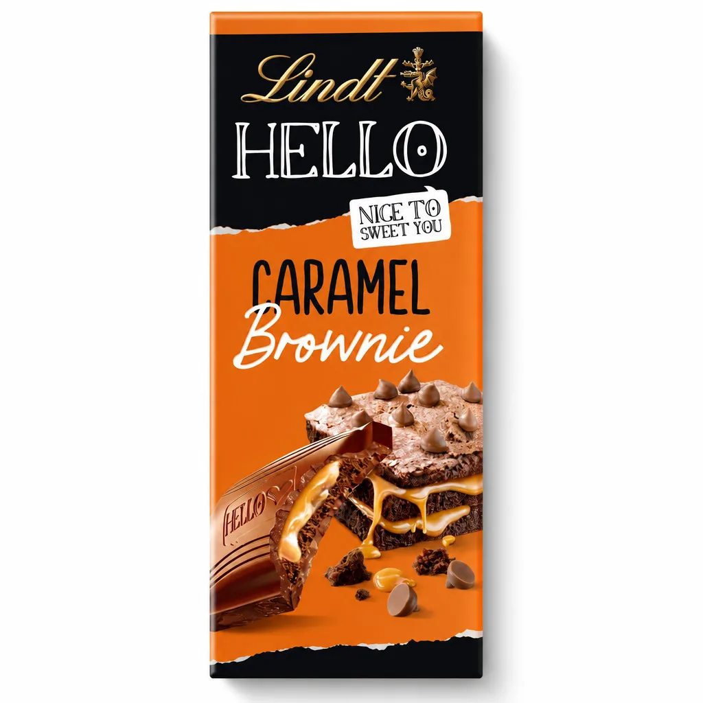 Lindt Hello Caramel Brownie Chocolate 100g