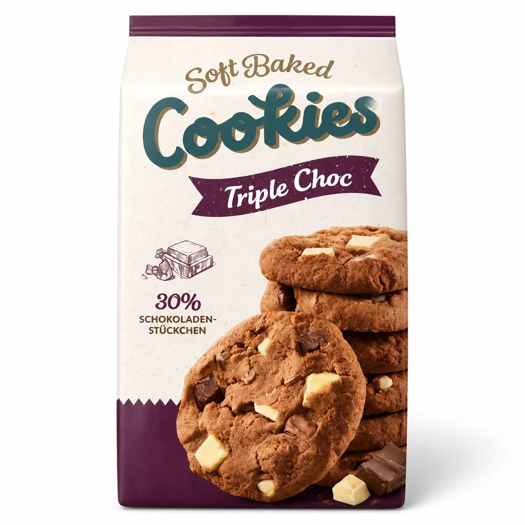 Tower Gate Soft Baked Triple Chocolate Cookies 210g