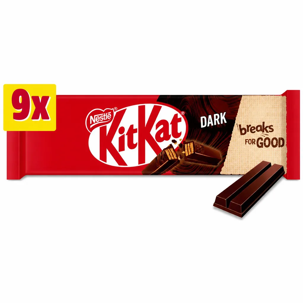 KitKat Dark 2 Fingers 9 Pack