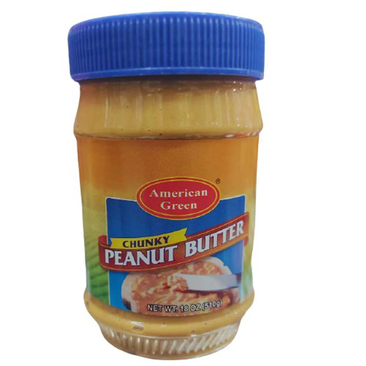 American Green Chunky Peanut Butter 510g