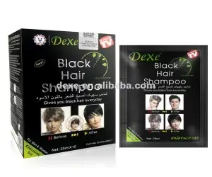 Dexe Black Hair Shampoo for silky shining hair and glowing