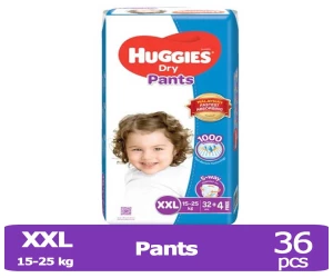 Huggies Dry Pants XXL 36pcs Pack | Genuine Huggies Dry Pants from Malaysia 32