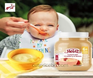 Heinz custard with strawberry,banana 110gm