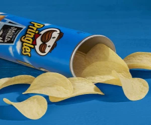 Pringles Salt & Vinegar Chips 158gm - Delicious Tangy Snack for Foodies