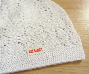 100% Cotton Free Size Knitted White Islamic Tupi/Cap For Men