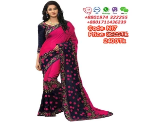 Exclusive designer gorgette sharee N17A