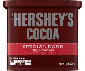 Hershey's Special Dark 100% Cocoa Powder 226gm - Rich and Decadent Super Dark Chocolate Powder - Perfect for Baking and Hot Beverages!