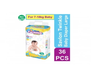 Twinkle Baby Diaper Large 7-18 Kg 36 pcs