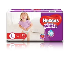 Huggies Wonder Pants Bubble Bed L 32 pcs (9-14 Kg)