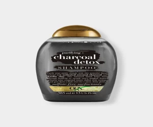 OGX Purifying + Charcoal Detox Shampoo 385ml｜ Detox Shampoo for Buildup Removal and Light Nourishment ｜ OGX Shampoo