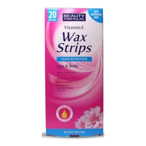 Beauty Formulas Vitamin E Wax Strips - Buy 20 pcs Waxing Strips for Smooth and Radiant Skin