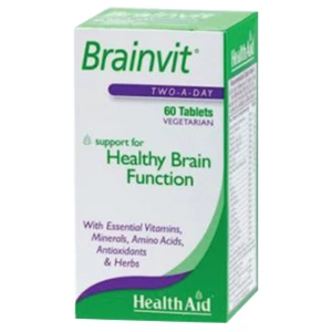 HealthAid Brainvit Healthy Brain Function Two a Day 60 Tablets