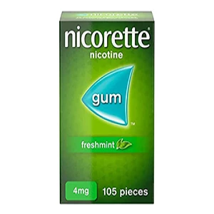 Nicorette Fresh Mint Chewing Gum - 105 Pieces, 2 mg - Effective Stop Smoking Aid