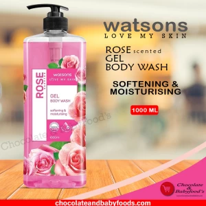 Watsons Rose&nbsp;Gel&nbsp;Body Wash 1000ml