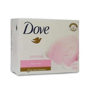 Dove Pink/Rose Beauty Bar 135G: Nourishing and Gentle Skin Cleansing with a Delicate Floral Twist!