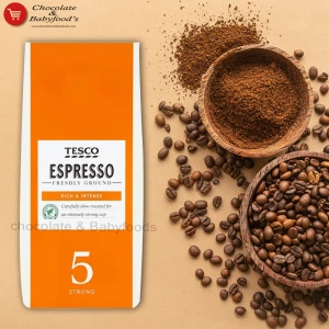 Tesco Espresso Rich & Intense Roast & Ground Coffee 227G - Unleash Your Coffee Cravings with This Indulgent Pick-Me-Up!