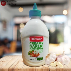 Herman Creamy Garlic Mayonnaise 500ml - Deliciously Creamy Garlic Flavored Mayonnaise | Shop Now