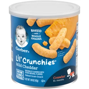 Gerber Lil' Crunchies Mild Cheddar 42g - Delicious Snack for Little Ones