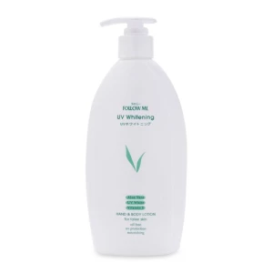 Follow Me UV Whitening Aloe Vera UV White Vitamin E Hand & Body Lotion 400ml - For Fairer Skin, Shop Now!