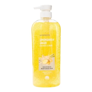 Watsons Lemongrass & Ginger Shower Scrub 700ml: Refresh and Exfoliate Your Skin