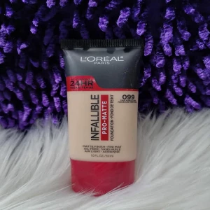L'Oreal Paris Infallible Pro-Matte Blendable Foundation, Oil Free, 099 True Porcelain