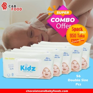 Kidz Baby Wipes (5packs) 280pcs Wipes