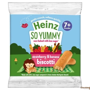 Heinz Strawberry Banana Biscotti Snacks 60gm: A Delectable Twist of Fruity Goodness!
