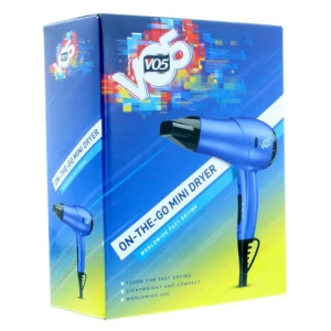 V05 On The Go 1200w Mini Hair Dryer Blue｜ Hair Dryer｜ V05