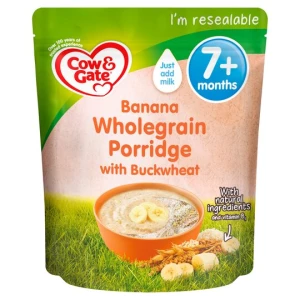 Cow & Gate Banana Wholegrain Porridge Baby Cereal From 7 Month 200G
