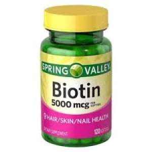 Spring Valley Biotin Softgels 5000mcg 120 Softgels