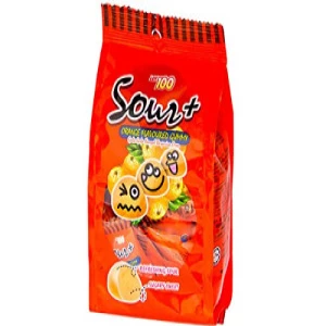 Sour+ Orange Flavored Gummy 100gm