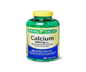 Spring Valley Calcium Plus Vitamin D3 20mcg 600mg