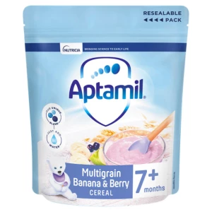 Aptamil Multigrain Banana & Berry Baby Cereal 7+ Months 200g - Nutrient-rich and Delicious for Growing Babies