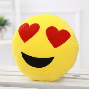 Emoji Pillow Cushion Round Shape Soft Pillow