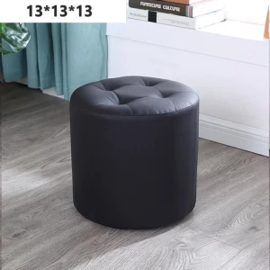 Fashion Round Bench- Black