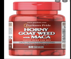 Puritan's Pride Horny Goat Weed with Maca 500 mg/75 mg 60 capsules