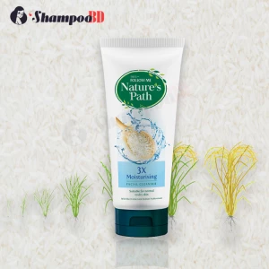 Nature's Path Rice Extract & Sodium Hyaluronate Facial Cleanser - 3X Moisturising Formula | 160G