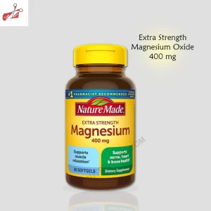 Extra Strength Magnesium Oxide 400 mg - Boost Your Health with Powerful Supplement