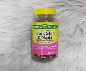 Spring Valley Hair Skin Nail Biotin, Oil, 120ct