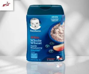Gerber Grain & Grow Whole Wheat Apple & Blueberry Cereal 227G