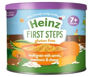 Heinz multigrain with carrot, sweetcorn & cheese dinner