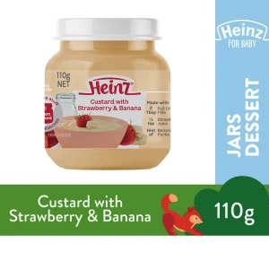 Heinz custard with strawberry,banana 110 gm