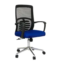 Hydraulic Chair (FT-J166-B) Blue Mesh