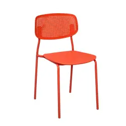 Plastic Ace Restaurant Chair (FT-PCC02) Red